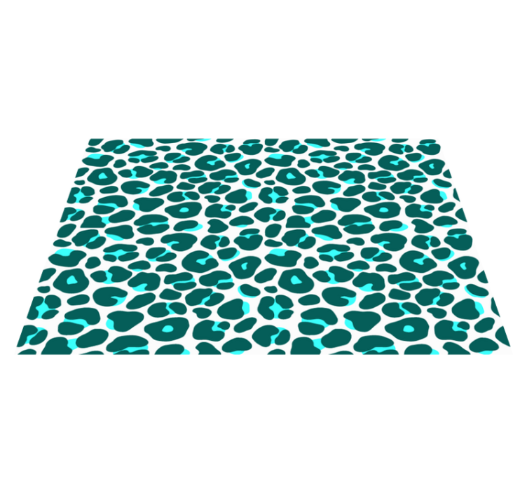 μπλε και μαύρα σουπλά από δέρμα λεοπάρδαλης νέον - TenStickers