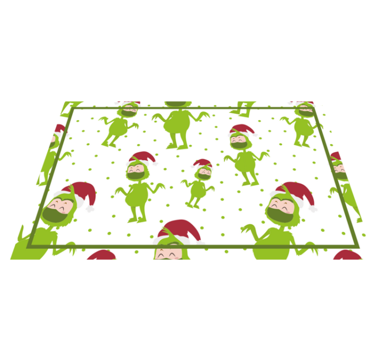 Χριστουγεννιάτικο σουπλά με Χαρούμενους Γκριντς χαρακτήρες - TenStickers