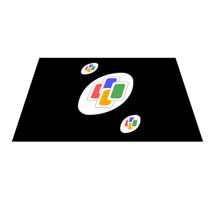 αλλαγή χρώματος κάρτας uno αρχικά placemats - TenStickers