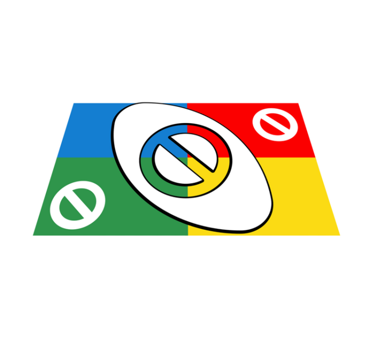 Σουπλά μοντέρνο με αφηρημένο πολύχρωμο σχήμα - TenStickers