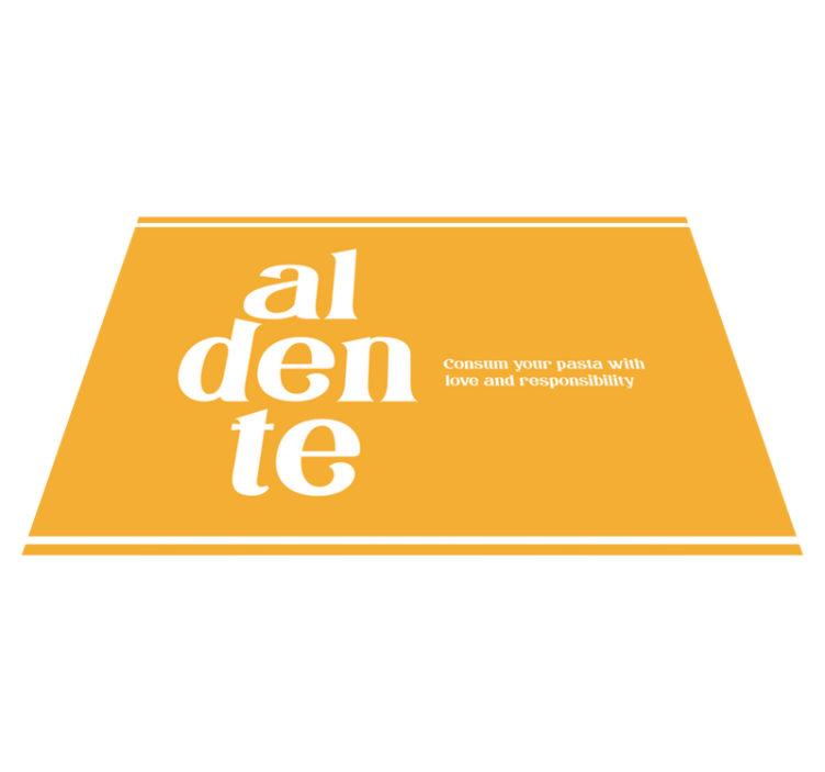 «al dente» απόσπασμα πορτοκαλί σουπλά - TenStickers