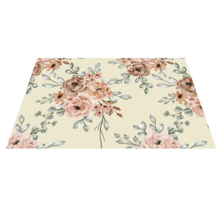 ρομαντικά μεγάλα τριαντάφυλλα λαδομπογιά κομψά σουπλά - TenStickers