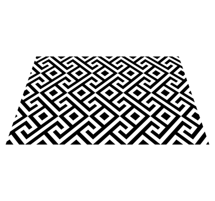 ασπρόμαυρα περίπλοκα γεωμετρικά σουπλά - TenStickers