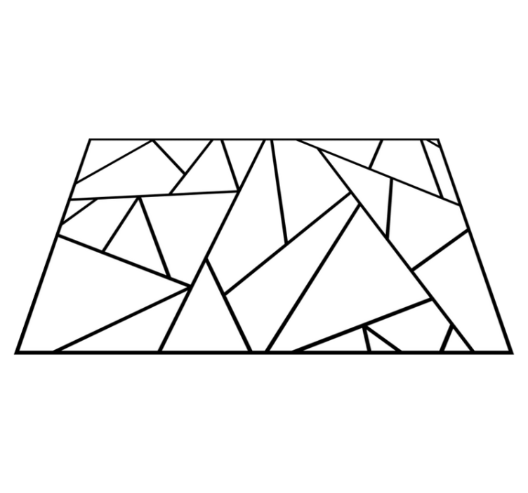 μαύρα γεωμετρικά μινιμαλιστικά σουπλά σχεδιασμού - TenStickers