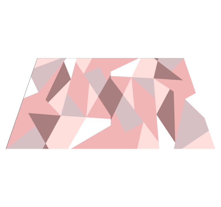 σουπλά βινυλίου με γεωμετρικό ροζ τρίγωνο σχέδιο - TenStickers