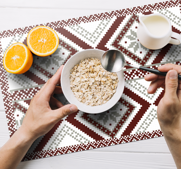 σκανδιναβικές νιφάδες χιονιού κόκκινα γκρι αρχικά σουπλά - TenStickers