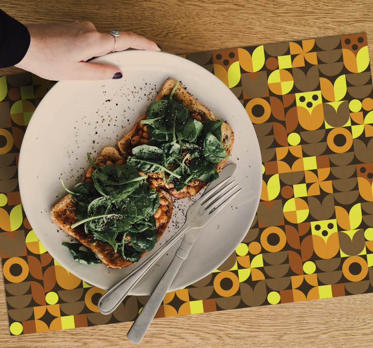 αφηρημένες βινυλικές πλάκες της δεκαετίας του 70 - TenStickers