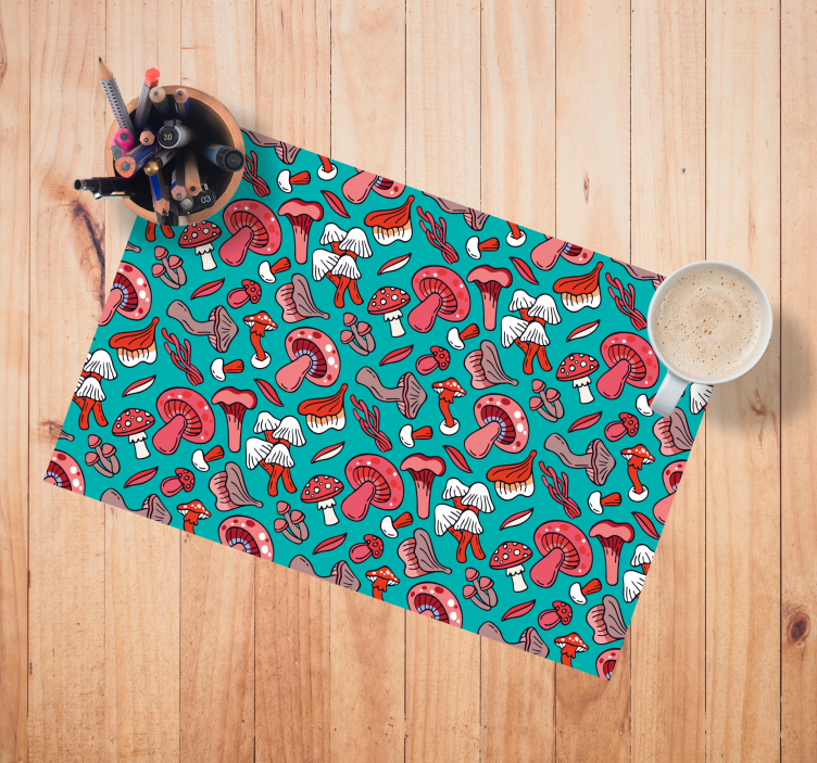 καλλιτεχνικά κόκκινα μανιτάρια πρωτότυπα σουπλά - TenStickers