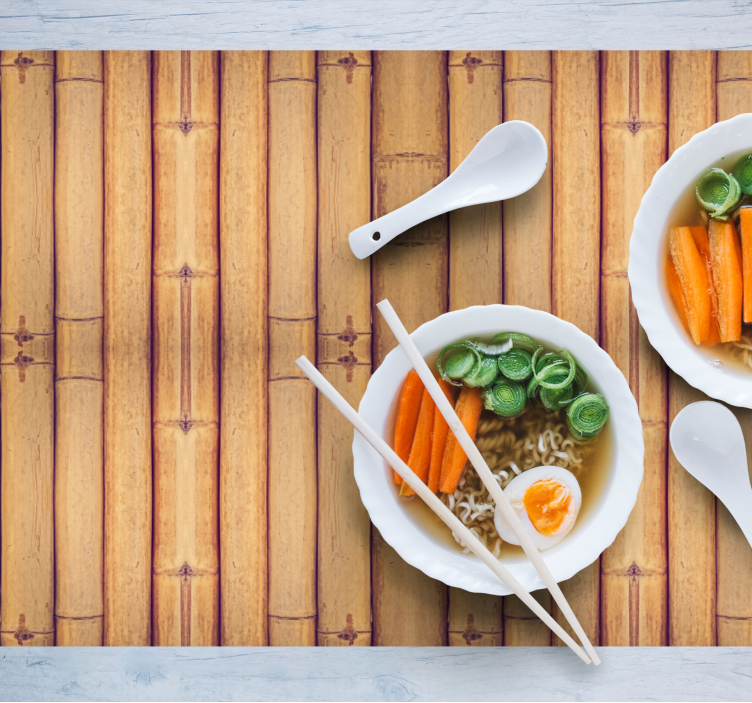 Σουπλά με εφέ υφής ξύλου μπαμπού - TenStickers