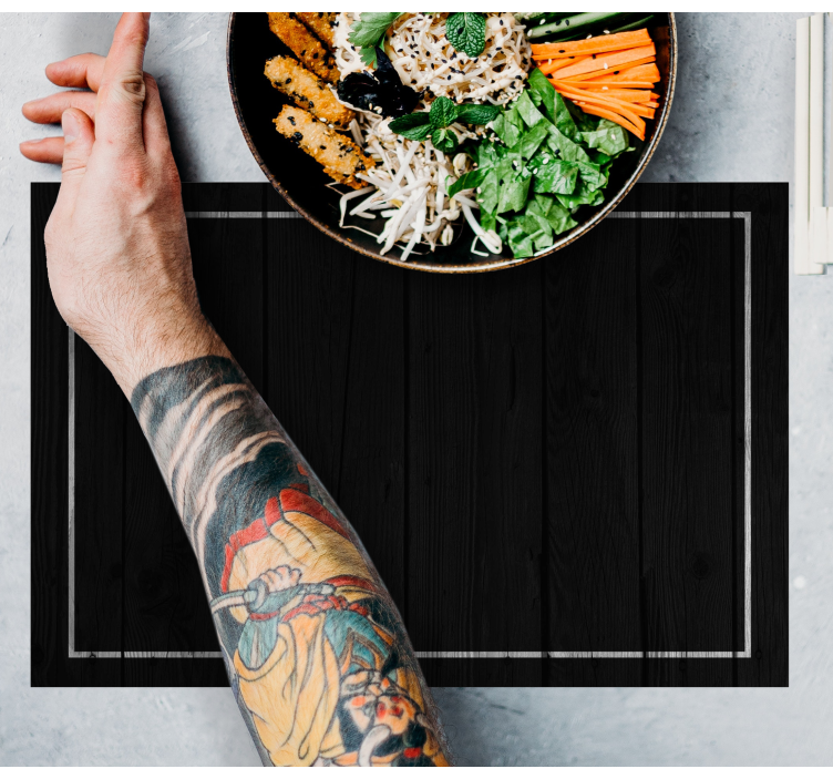 μαύρο με λευκά περίγραμμα κομψά πλακάτ - TenStickers