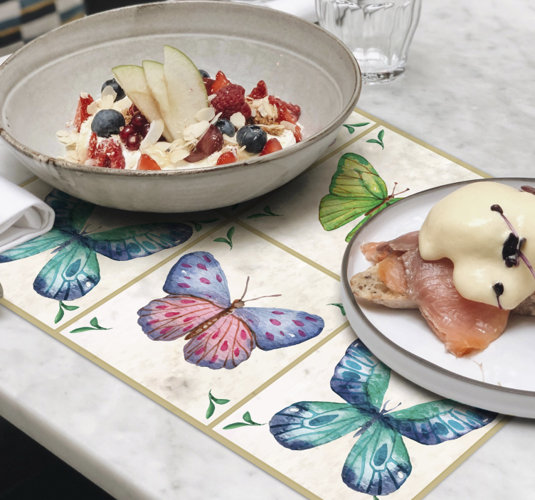 πεταλούδες πλακάκια πεταλούδες - TenStickers