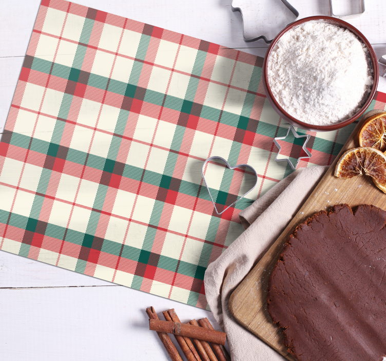 σουπλά χριστουγεννιάτικου ταρτάν - TenStickers