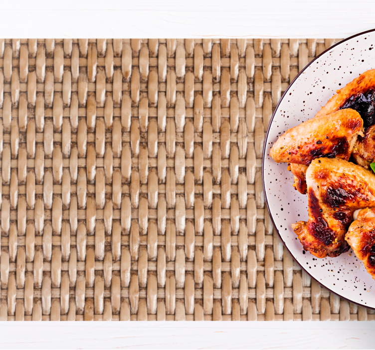 κλασικά σουπλά με υφή φυσικών ινών - TenStickers