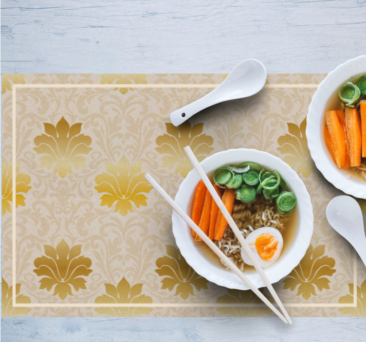 κλασικού στυλ σουπλά χρυσά στολίδια - TenStickers