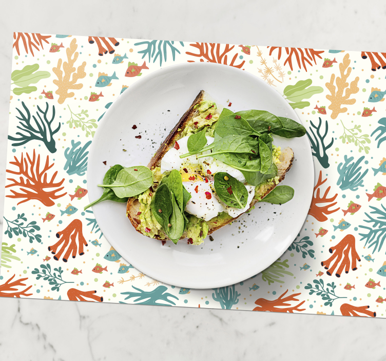 πολύχρωμα κοράλλια θαλάσσιας ζωής - TenStickers