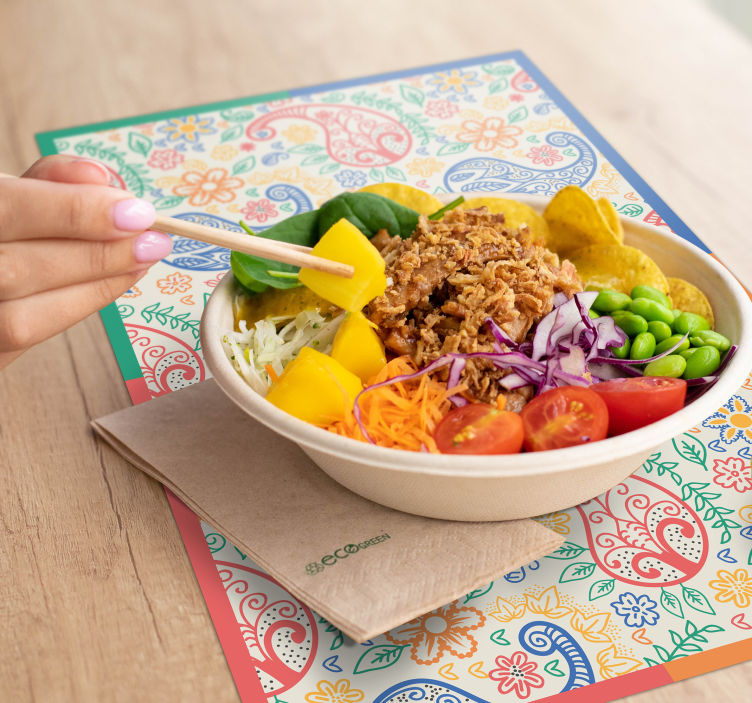 πολύχρωμες πινακίδες paisley - TenStickers