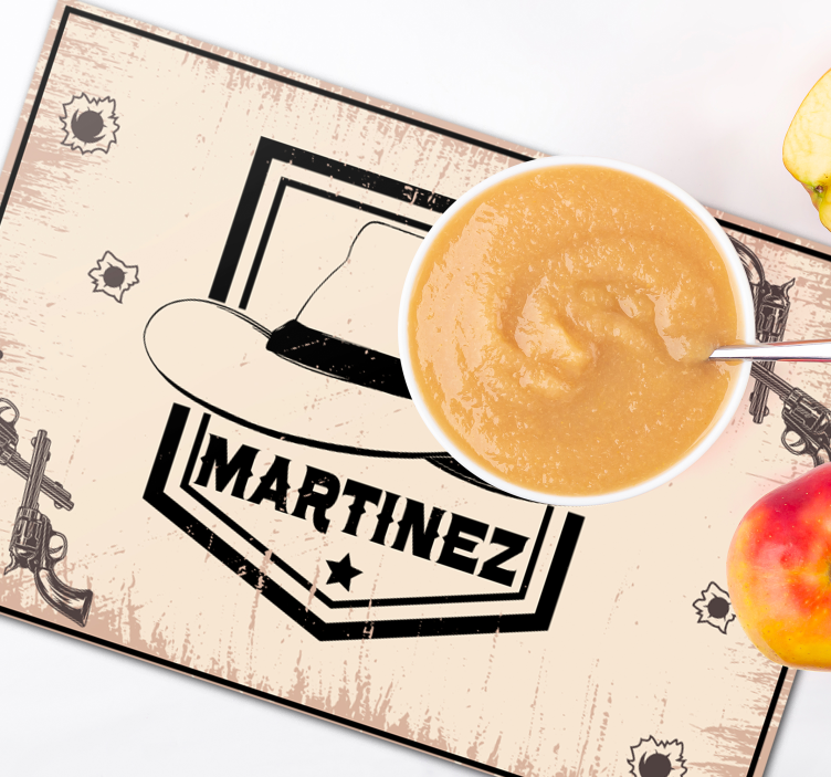 καουμπόη καπέλο με ονόματα ονόματος - TenStickers