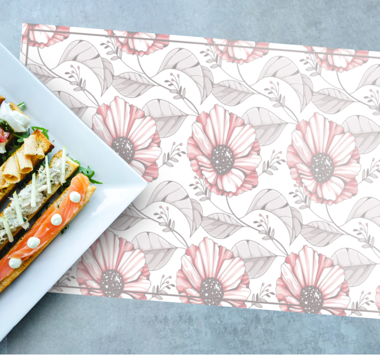 σουπλά βινυλίου κομψά ροζ μανόλια - TenStickers