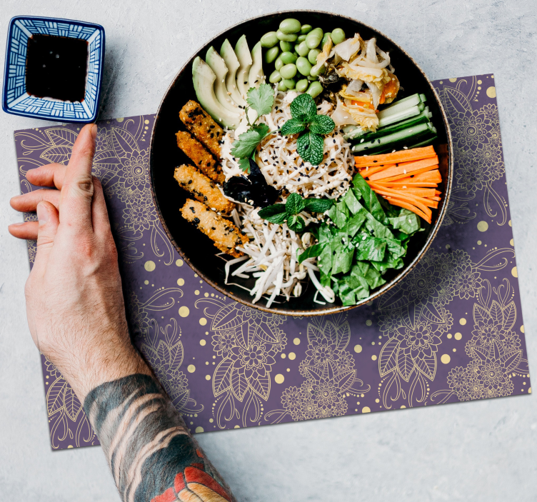 Floral γωνίες paisley γωνία paisley - TenStickers