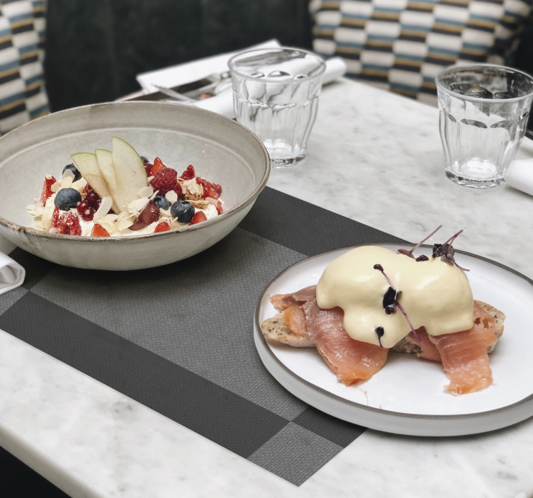 γκρι φόντο κομψό στιλ κομψό πλακάτ - TenStickers