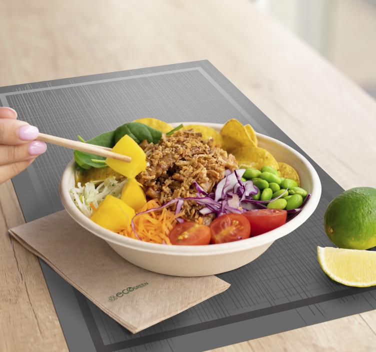 γκρι ρίγες κομψές πινακίδες - TenStickers