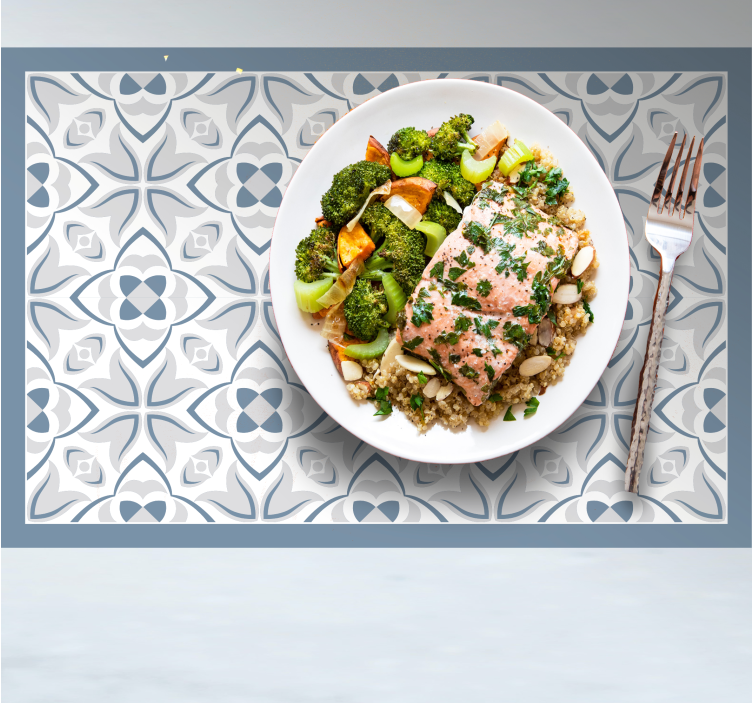 Σουπλά σε στυλ hampton με μοντέρνα μοτίβα γκρίζλι - TenStickers