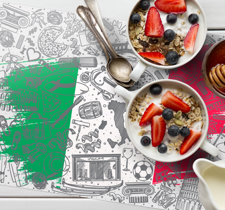 τοποθετήσεις εστιατορίων ιστορικού της Ιταλίας - TenStickers