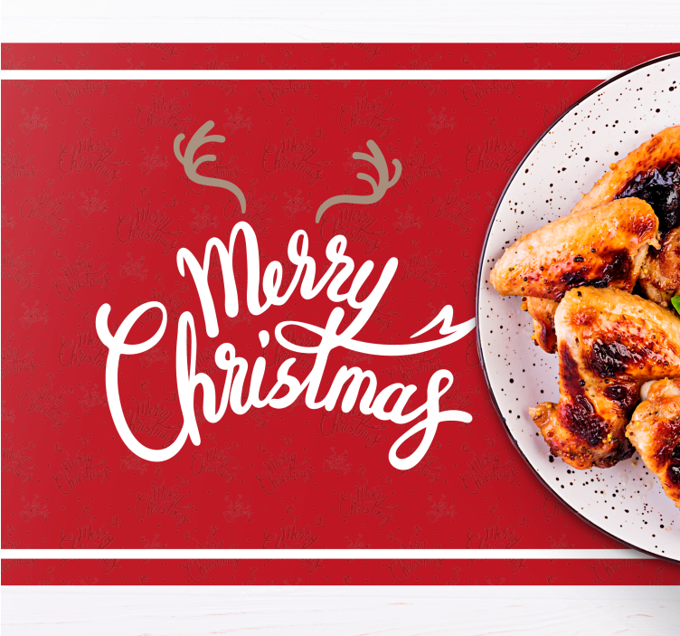 καλά Χριστούγεννα ταράνδους χριστουγεννιάτικα σουπλά - TenStickers