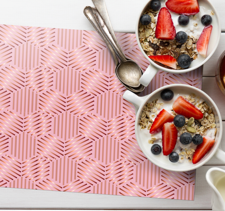 μεταλλικά εξάγωνο μοντέρνα πλακάτ - TenStickers