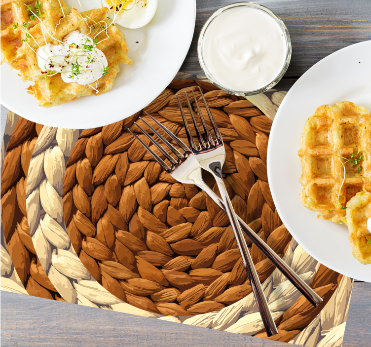 απομίμηση φυσικών ινών σε κύκλους σουπλά - TenStickers