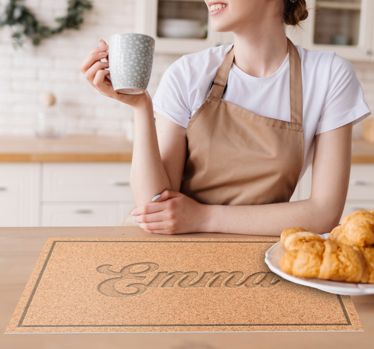 εξατομικευμένα σουπλά από φελλό με υφές - TenStickers