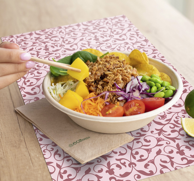 ροζ διακλαδώσεις λουλουδιών - TenStickers