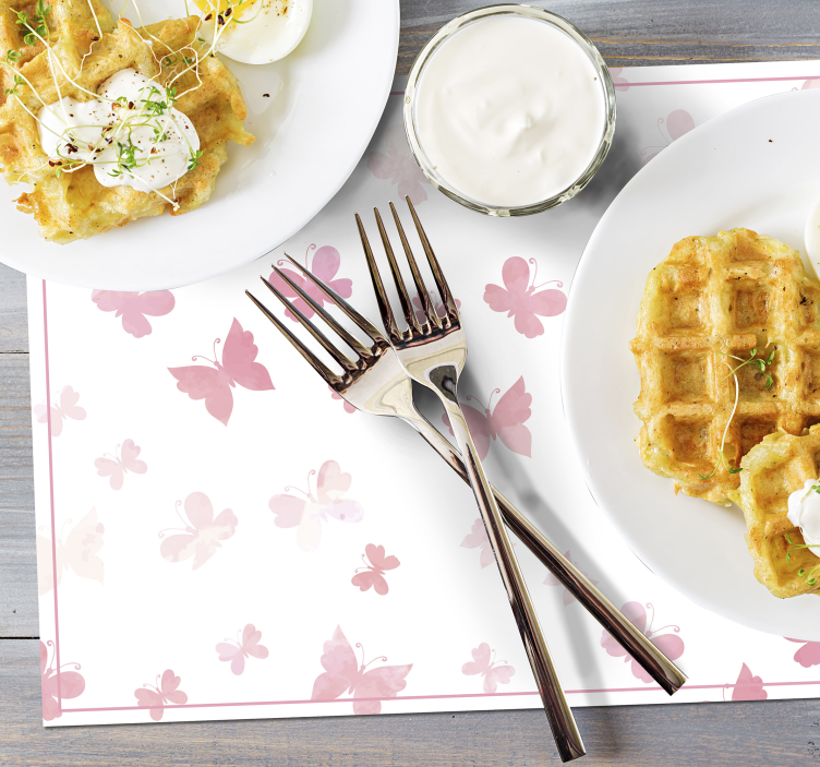 ροζ αποχρώσεις πεταλούδας - TenStickers