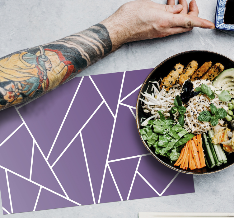 μοβ φόντο κομψό πλακάτ - TenStickers