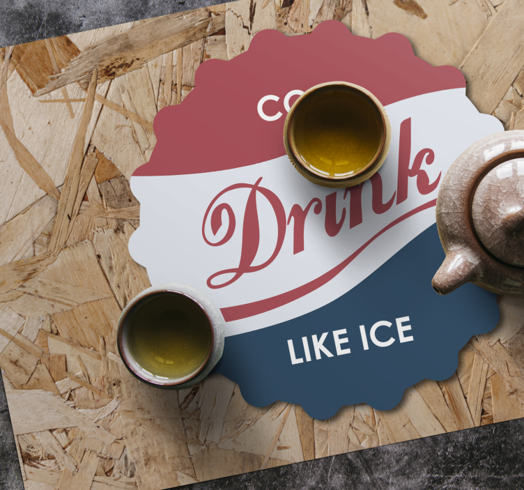 ρετρό ποτό σόδα πλακούντα πρωτότυπα πλακάτ - TenStickers