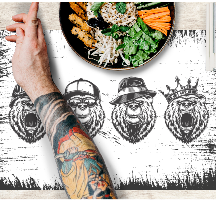 Vintage στυλ λογότυπου φέρουν ταπετσαρίες εστιατορίων - TenStickers