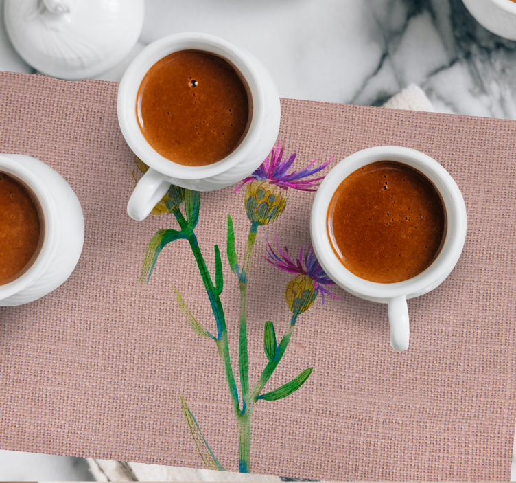 Κομψό σετ τραπεζιού Δημιουργημένο Θίστλο - TenStickers