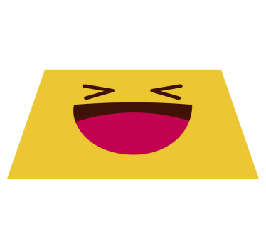 μοντέρνα emoji γέλια προσώπου παιδιά βινυλίου - TenStickers