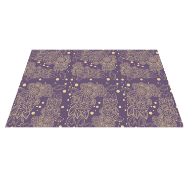 Floral γωνιακό paisley γωνίες βινυλίου paisley - TenStickers