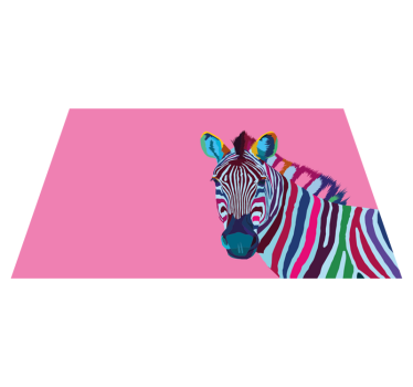 Pop art zebra εκτυπώσεις - TenStickers