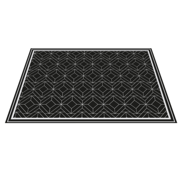 Σουπλά μοντέρνο γεωμετρική μαύρη επιφάνεια - TenStickers