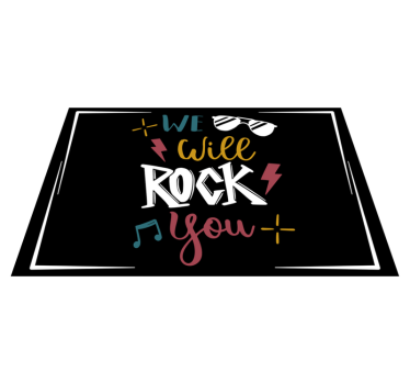 "we will rock you" πρωτότυπα σουπλά βινυλίου - TenStickers