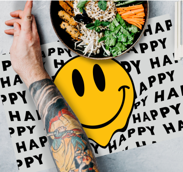 Big smiley happy face πρωτότυπα σουπλά βινυλίου - TenStickers