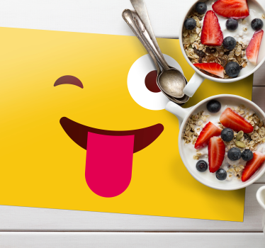 μοντέρνα emoji μάτι προσώπου με βινύλιο - TenStickers