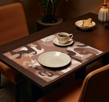 σουπλά μοντέρνο αφηρημένα σχήματα mocha mousse - TenStickers