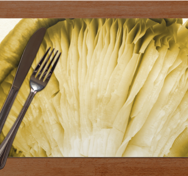 Σετ τραπεζιού με τεχνητή υφή Λαβές από Καμπυλωτά Φύλλα - TenStickers