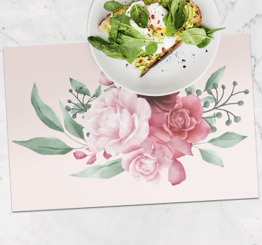 τριαντάφυλλα λουλουδιών μοντέρνα βινυλίου πλακάτ - TenStickers