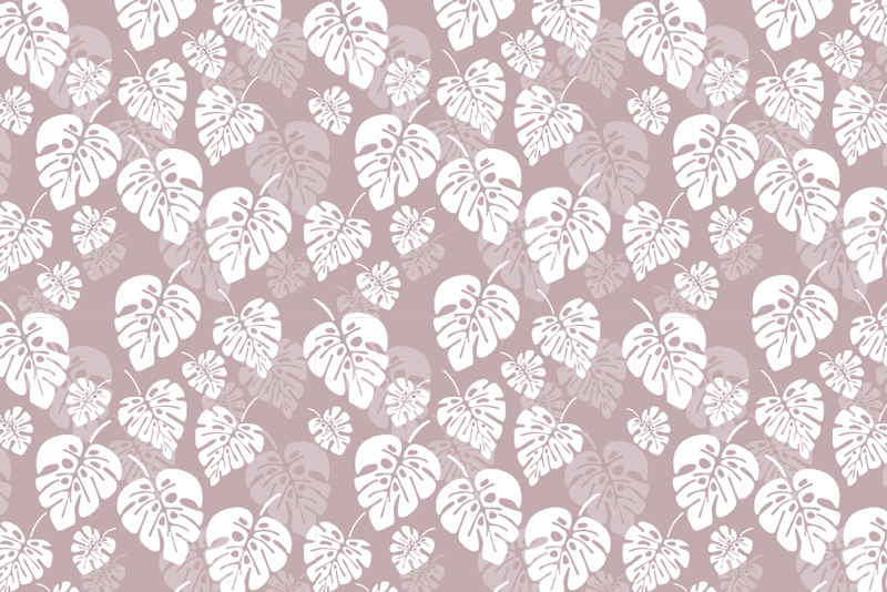 λουλουδάτο πλακάτ φυτών monstera - TenStickers