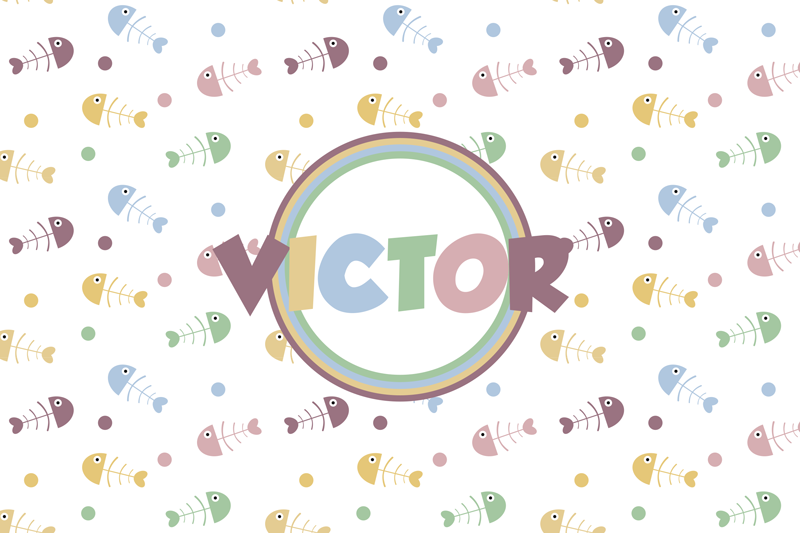 ψάρια και πλάκες ονομάτων - TenStickers