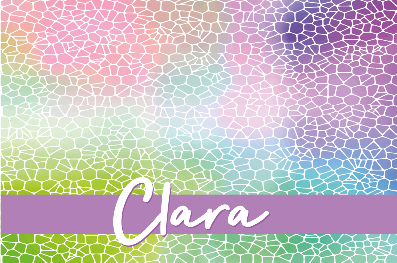 μοντέρνα μοτίβο προσαρμόσιμες πινακίδες ονόματος - TenStickers